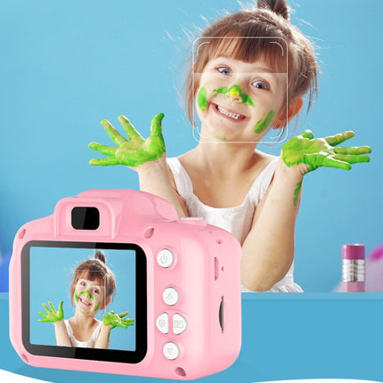X2 Blue HD Dual Lens Kids Cat Digital Camera - Multi-Functions With 20MP Interpolation, Photo & Multiple Filters, 1080P Video and Game
