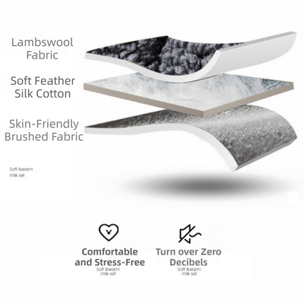 Superior Insulation Grey Dual-Sided Pet Sleeping Mat(40X60CM) for Dogs & Cats - 3D Thickened Support & Durable Wavy Quilting, Reversible Lamb Velvet & Brushed Cotton Bed