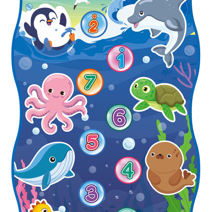 2-Pack Kids Multifunctional Electronic Dance Mat - Undersea World & Space Theme Play Mat with Sound Recognition for Early Education and Physical Exercise