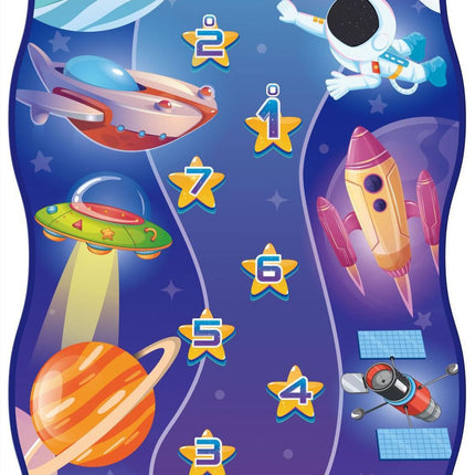 2-Pack Kids Multifunctional Electronic Dance Mat - Undersea World & Space Theme Play Mat with Sound Recognition for Early Education and Physical Exercise
