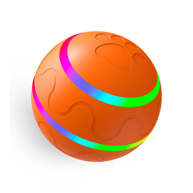 Orange Durable TPU Smart Interactive Electric Pet Toy Ball