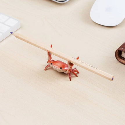 3-Pack Green Creative Crab Pen Holders - Cute Desk Organizer & Phone Stand - Novelty Office Decor & Gift Idea