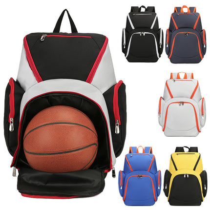 Navy blue Large Capacity Oxford Cloth Basketball Backpack - Waterproof Gym & Travel Bag for Men & Women with S-Type Straps