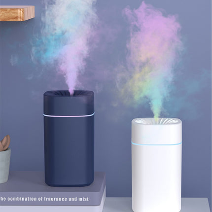 Blue 2-in-1 Ultrasonic Air Humidifier with 7-Color LED Night Light - Quiet Desktop Mini Humidifier for Home, Office, Bedroom
