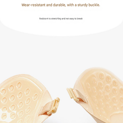 3-PCS Skin color Invisible Silicone Push-Up Bra - Reusable Adhesive Mango Breast Pasties with Breathable Design - Strapless Backless Self-Adhesive Nipple Covers for Women(Cup A)