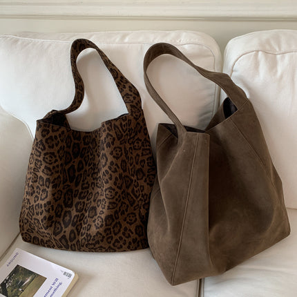 Camel color New Design Women's Shoulder Bag - Felt Fabric Tote Bag, Trendy Minimalist Style