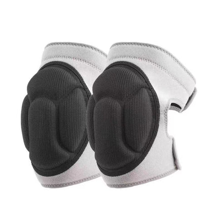 2 Pack Grey Thick EVA Foam Knee Pads Anti-Slip Breathable Sponge Knee Guards for Gardening Flooring Dance Volleyball & Work Impact Protection(Size S)