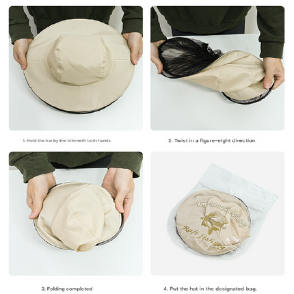 Summer leaf camouflage Outdoor Fishing Hat with Mesh Head Net Sun Protection Bucket Cap Anti-Mosquito Fly Guard for Gardening Hiking & Beekeeping