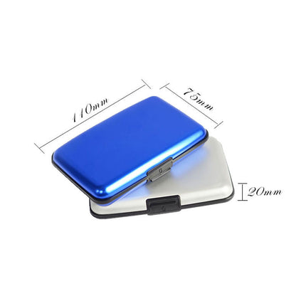 3-Pcs Golden Slim Aluminium Credit Card Holder RFID Blocking Wallet Hard Shell Case Business Card Organiser Lightweight Pocket Size for Everyday Use