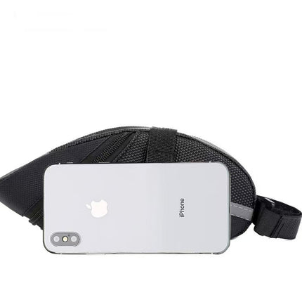 Black Water Resistant Bicycle Saddle Bag Under Seat Wedge Pack with Reflective Strip and Quick Release Strap for MTB Road Bikes