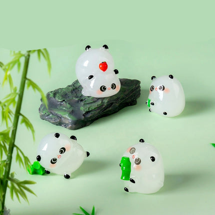 5-PCS Green Miniature Resin Bamboo and Bamboo Chair Figurines for DIY Micro Landscape Fairy Garden Accessories Terrarium Decor