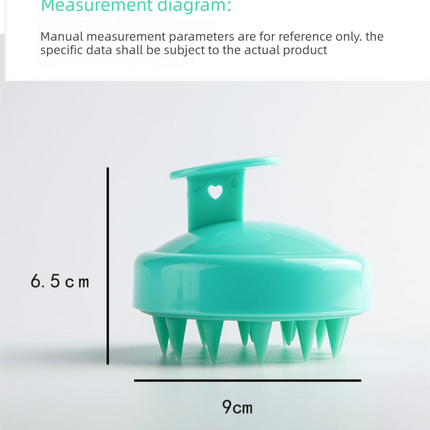 5-Pcs Black Soft Scalp Massager Shampoo Brush with Detachable Bristles Handheld Hair Scrubber for Deep Cleaning and Head Massage