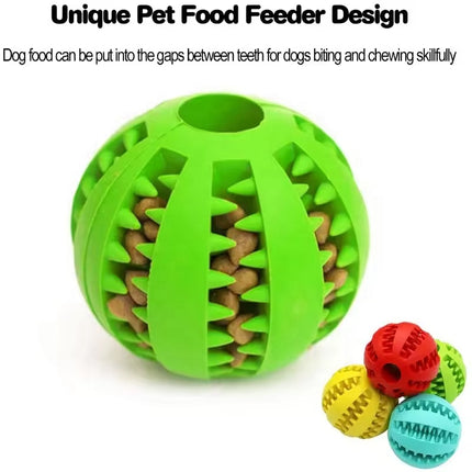 Pink TPR Dog Chew Ball Set – 3-Piece Size Combination (Small, Medium, Large) with Food Hiding Design for Teeth Cleaning and Mental Stimulation in Australia