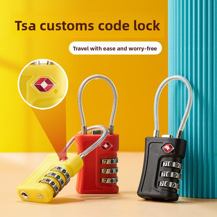 Grey TSA Approved Cable Combination Padlock 3-Digit Security Lock for Travel Luggage Suitcase Gym Lockers Durable Steel Wire Australian Travel Essential