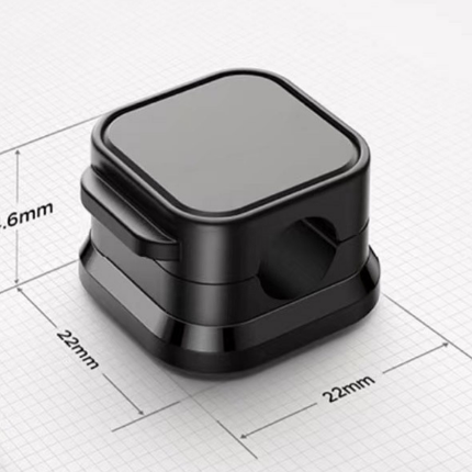 Black 6-Pack Magnetic Cable Organiser Clips Desktop Cord Management for Phone Charger USB Cable Holder
