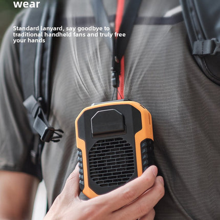 Portable Waist Clip Fan 6000mAh Rechargeable Personal Air Conditioner with Power Bank Function Heavy Duty Wearable Belt Fan for Tradies Camping and Outdoor Work Green