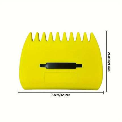 Pair of Horticultural Leaf Rake Hand Tools Set Large Plastic Claw Grabber Ideal for Collecting Yard Debris, Grass Clippings, and Scraps Army green