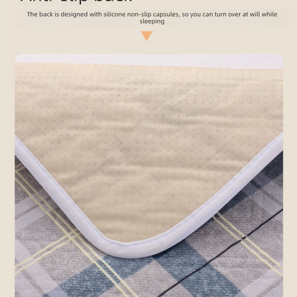 Washable Incontinence Bed Pad 180x200cm Reusable Waterproof Mattress Protector with Non-Slip Backing 4-Layer Absorbent Underpad for Elderly and Adults Dark Brown