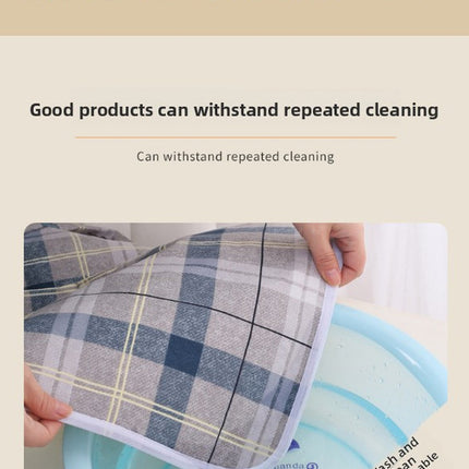 Washable Incontinence Bed Pad 150x200cm Reusable Waterproof Mattress Protector with Non-Slip Backing 4-Layer Absorbent Underpad for Elderly and Adults Smoky gray