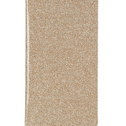 Car Registration and Insurance Holder Gold Glitter - Luxury Bling Vehicle Document Wallet - Slim Glove Box Organiser for Rego Papers, Logbook & ID Cards - Sparkle PU Leather