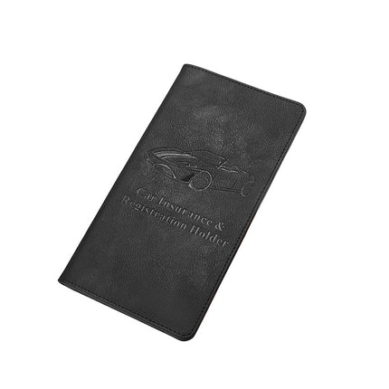 Car Registration and Insurance Holder Gold Glitter - Luxury Bling Vehicle Document Wallet - Slim Glove Box Organiser for Rego Papers, Logbook & ID Cards - Sparkle PU Leather