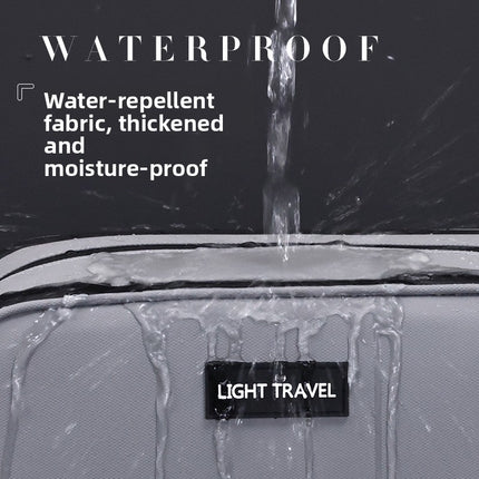 Large Waterproof Men's Toiletry Bag 3-Layer Travel Dopp Kit with Wet Dry Separation Portable Shower Organiser for Gym Business & Holiday Black