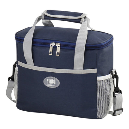 Insulated Lunch Bag Thermal Cooler Tote with Adjustable Shoulder Strap Waterproof Lining for Work School & Picnics Navy Blue Small