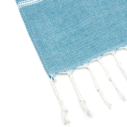 3 Pack Turkish Style Beach Towel Set 90x180cm - Quick Dry Lightweight Large Peshtemal Bath Sheet with Tassels - Red, Light Purple & Light Blue