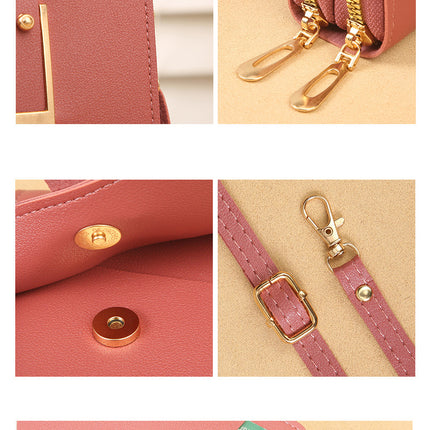 Women's Crossbody Phone Bag with Clear Touch Screen Window PU Leather Wallet Purse Multi-Pocket Shoulder Handbag Adjustable Strap Card Holder Red
