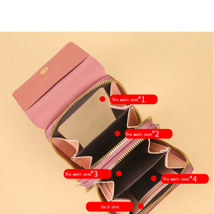 Women's Crossbody Phone Bag with Clear Touch Screen Window PU Leather Wallet Purse Multi-Pocket Shoulder Handbag Adjustable Strap Card Holder Black