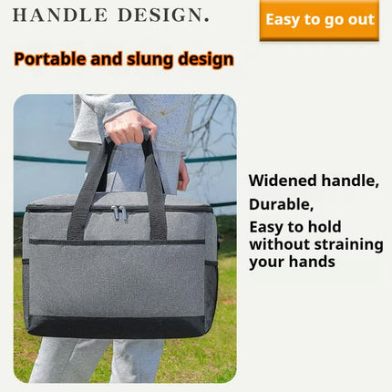 Small Insulated Lunch Bag 10L Cooler Tote Box with Shoulder Strap Leakproof Thermal Meal Prep Carrier for Work School Picnic Grey