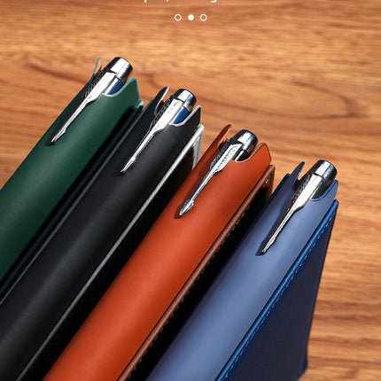 Turquoise Premium A5 Business Notebook Gift Set with Metal Pen - Soft PU Leather Journal 320 Pages Thick Paper - Executive Diary for Office & Home