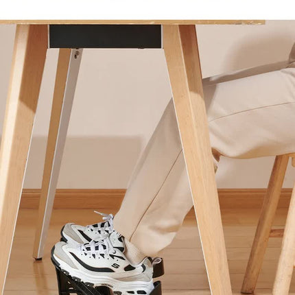 2 PCS Dual Foot Rocker with Connecting Bar - Calf & Ankle Stretcher System for Plantar Fasciitis Relief - Linked Incline Board with Stabiliser Axis - Heavy Duty Black