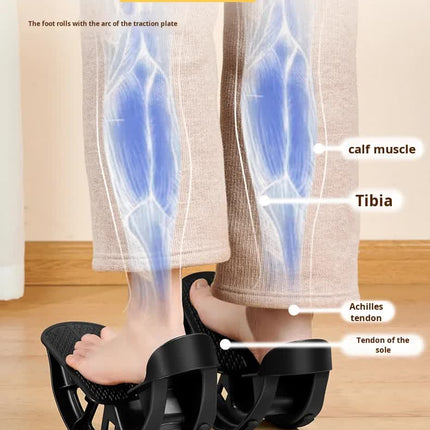 2 PCS Dual Foot Rocker with Connecting Bar - Calf & Ankle Stretcher System for Plantar Fasciitis Relief - Linked Incline Board with Stabiliser Axis - Heavy Duty Blue