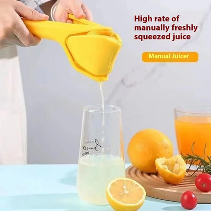 Foldable Manual Lemon Squeezer & Citrus Juicer - Portable Handheld Fruit Press for Fresh Orange & Lime Juice - Space Saving Kitchen Tool - Green
