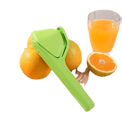 Foldable Manual Lemon Squeezer & Citrus Juicer - Portable Handheld Fruit Press for Fresh Orange & Lime Juice - Space Saving Kitchen Tool - Orange