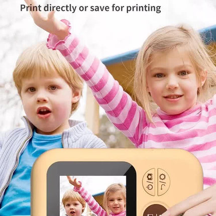 Kids Instant Print Camera with 32GB SD Card & 3 Paper Rolls - Retro Thermal Digital Camera & Video Recorder - 1080P Dual Lens Selfie Toy Gift - Blue