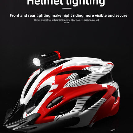 USB Rechargeable Mini Bike Light Front & Rear Combo - 150 Lumen LED High Brightness Safety Lamp for Cycling - IPX8 Waterproof Aluminium Helmet & Handlebar Light - Black
