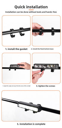 EOS640 Upgraded 3250 Lumen Super Bright Bike Light with Stable Dual Bracket Mount - 8000mAh Long Life Battery with Smart Temp Control - USB Rechargeable Aluminium MTB Headlight