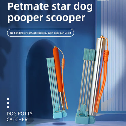 Upgraded Aluminium Telescopic Dog Poop Scooper Large Size Heavy Duty Waste Collector for Medium to Large Dogs Over 15kg