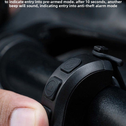 130dB Electric Bike Horn with Anti-Theft Alarm 4 Sound Modes Adjustable Volume USB Rechargeable Waterproof Bicycle Bell for MTB Road Scooter Black