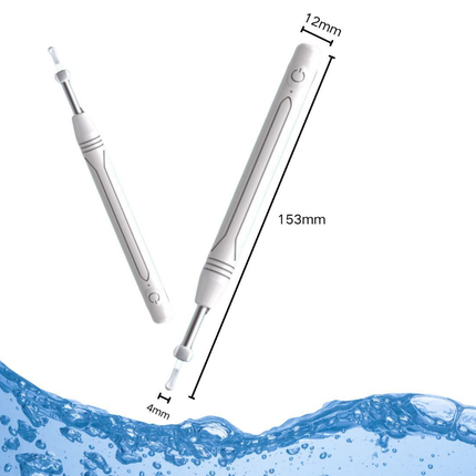 Smart Visual Ear Wax Removal Tool with HD Camera WiFi Wireless Otoscope Ear Cleaner 3.5mm Ultra Slim Lens for iPhone Android Black