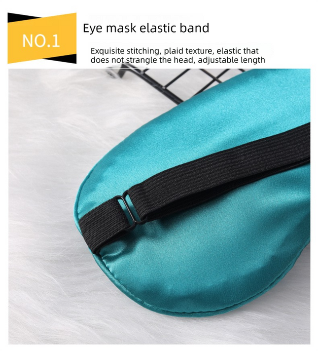 3 PCS Silky Satin Sleep Mask Set Cute Eyelash Design Soft Light Blocking Eye Cover with Adjustable Strap – product detail