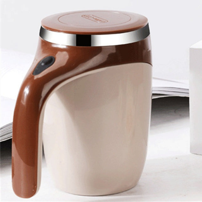 Automatic Self Stirring Coffee Mug 380ml Magnetic Mixing Cup 304 Stainless Steel AAA Battery