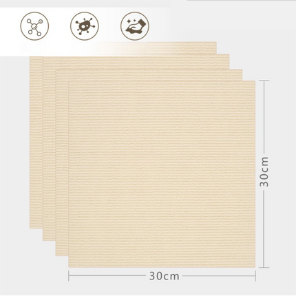 16 Pack Off-White Durable & Soft Self-Adhesive Carpet Tiles(30x30cm) - Interlocking Non-Slip Square Floor Mat for Bedroom, Office & Living Room