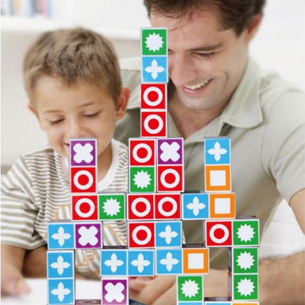 Blue Edition Kids Logic Thinking Matching Game - Interactive Educational Puzzle Toy Tabletop Board Game
