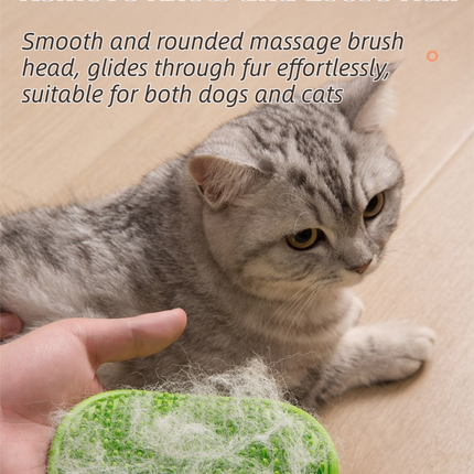 3-Pack Yellow Multi-Functional Adjustable Silicone TPR Pet Grooming Massage Brush - for De-Shedding, and Furniture Scratching