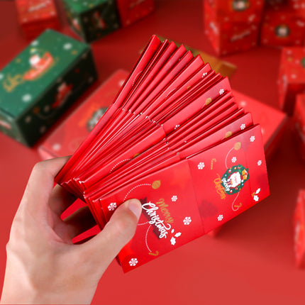 Red Pop-Up Jumping Gift Box Set (20 Bouncing Boxes) - Christmas / Valentine's Day Creative Surprise Gift Kit for Cash & Tiny Gift