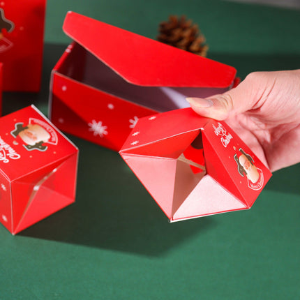 Red Pop-Up Jumping Gift Box Set (20 Bouncing Boxes) - Christmas / Valentine's Day Creative Surprise Gift Kit for Cash & Tiny Gift