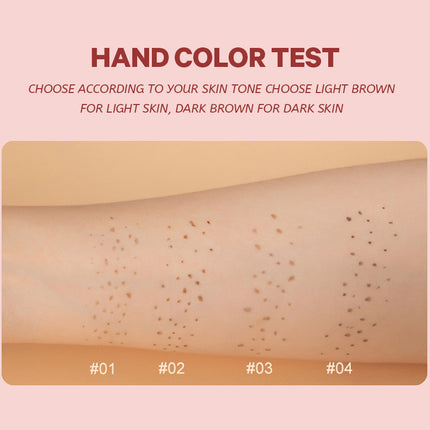 2-Pack #02 Medium 2-in-1 Double-Headed Freckle Pen & Eyeliner - Natural & Long-Lasting, Easy Coloring for Sun-Kissed Look
